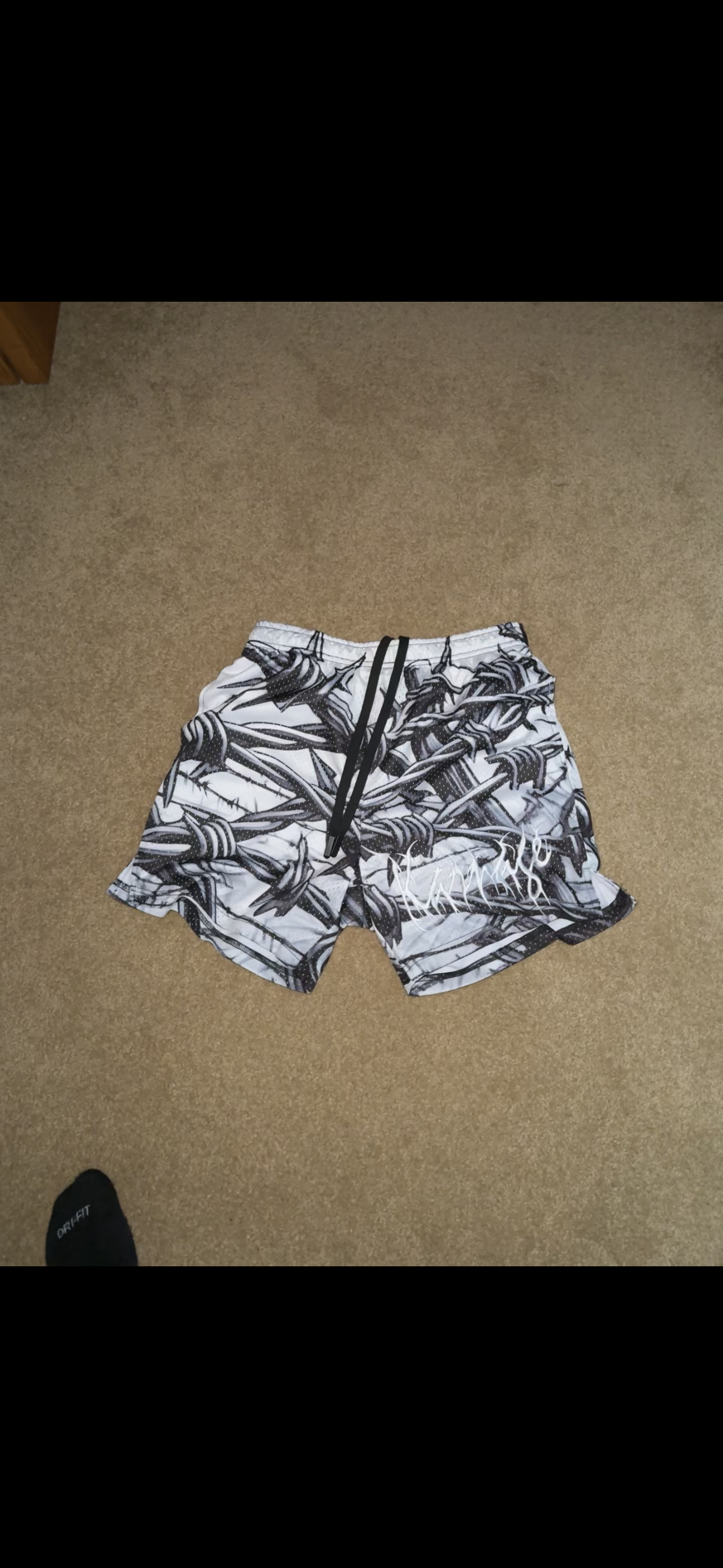 Barbed Wire Mesh Shorts