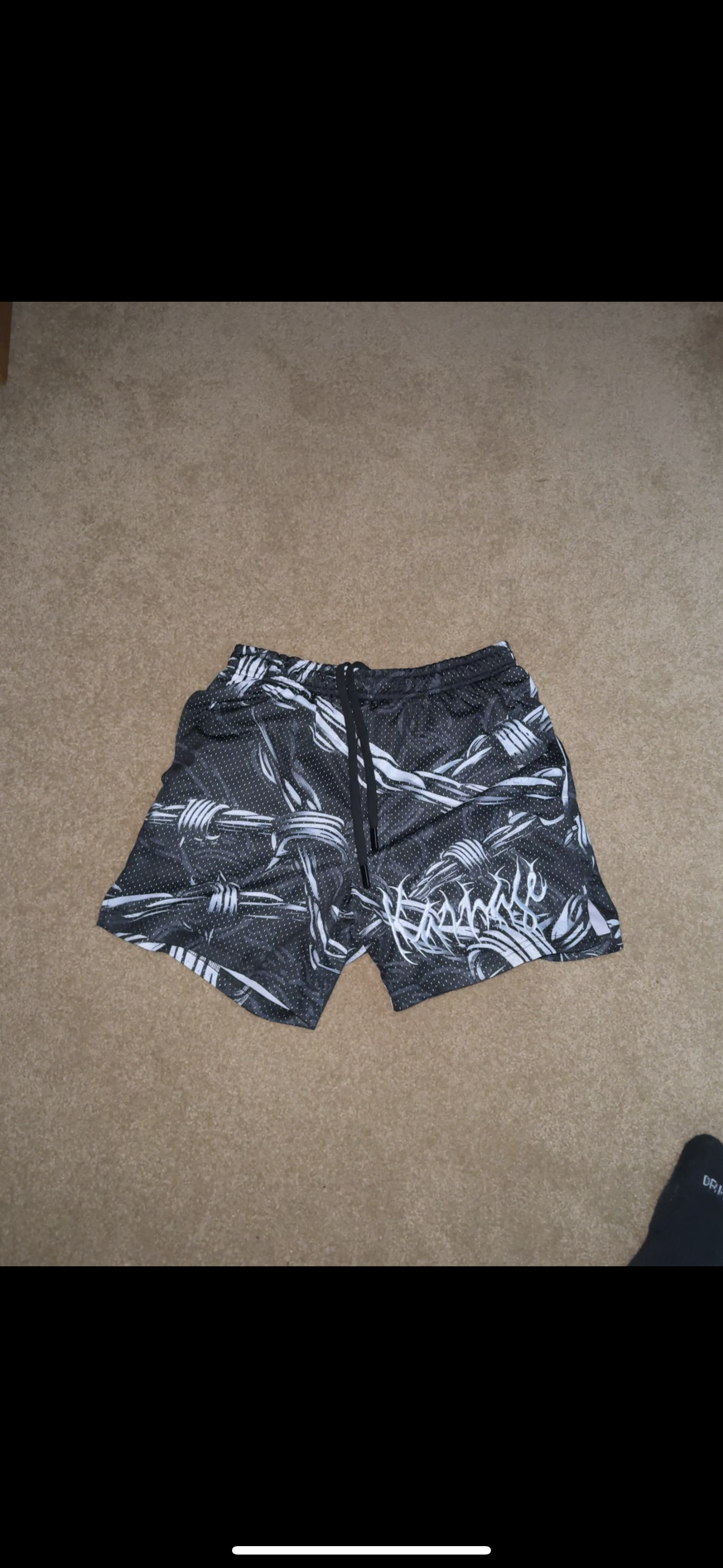 Barbed Wire Mesh Shorts